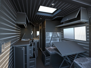fiat ducato camper van interior design l4h2 3Dモデル