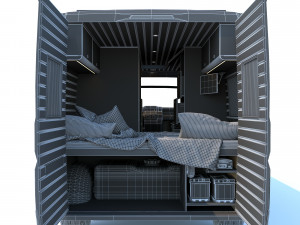 fiat ducato camper van interior design l4h2 3Dモデル