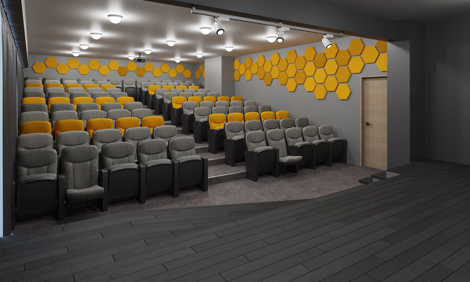 conference hall design 3D Model .c4d .max .obj .3ds .fbx .stl .blend 