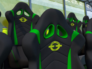 stadium seating reserve bench 3D Model