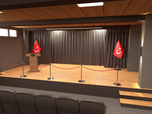 theater hall design 3D Model