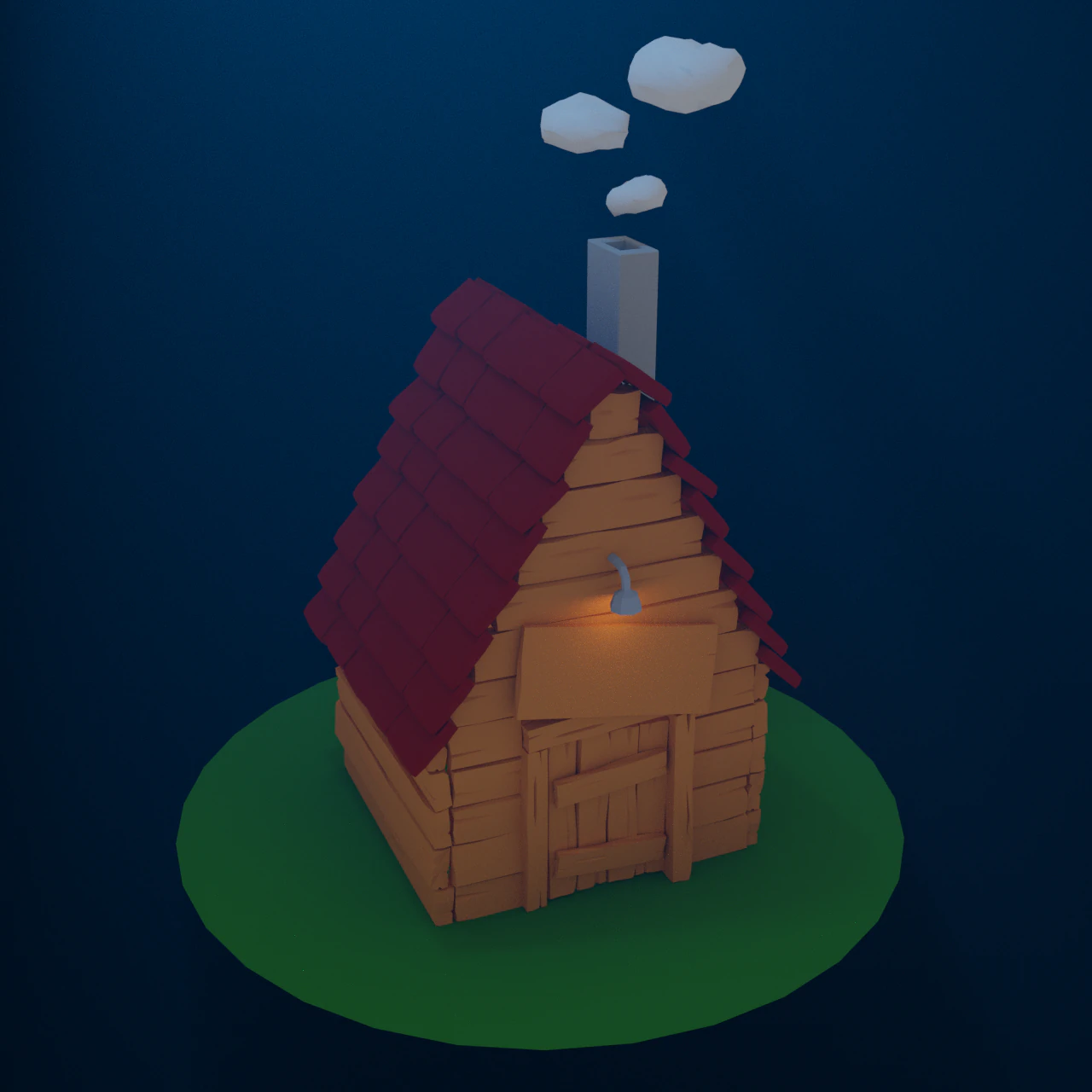 fantasy house 3D Model .c4d .max .obj .3ds .fbx .stl .blend 