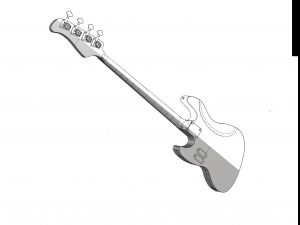bass guitar 3D Model