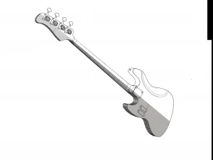 bass guitar 3D Model