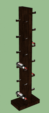 wine cabinet Modelo 3D .c4d .max .obj .3ds .fbx .stl .blend 