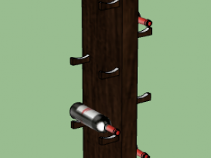 wine cabinet 3D मॉडल