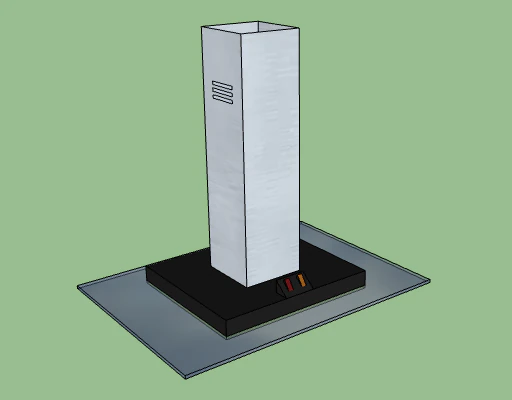 extractor de cocina Modelo 3D .c4d .max .obj .3ds .fbx .stl .blend 