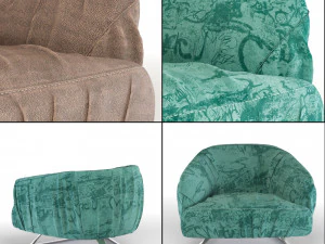 Borzalino Sigmund-3 different materials 3D Model