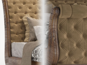 Sleigh bed Model 3D