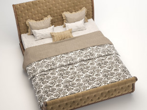 Sleigh bed Model 3D