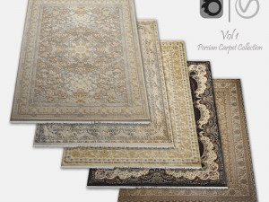 Persian Carpet Collection-vol1-4k texture 3Dモデル