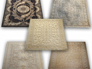 Persian Carpet Collection-vol1-4k texture Modello 3D