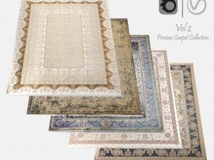 Persian Carpet Collection-vol2-4k texture 3Dモデル