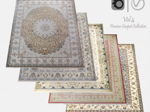 Persian Carpet Collection-vol4-4k texture 3Dモデル