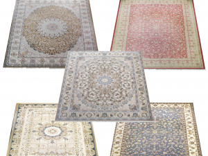 Persian Carpet Collection-vol4-4k texture 3D Model