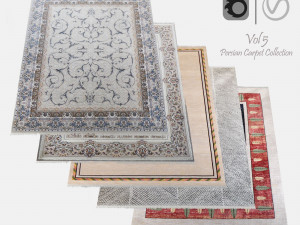 Persian Carpet Collection-vol5-4k texture 3Dモデル