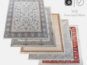 Persian Carpet Collection-vol5-4k texture 3D Model