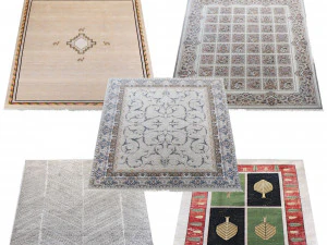 Persian Carpet Collection-vol5-4k texture 3D Model