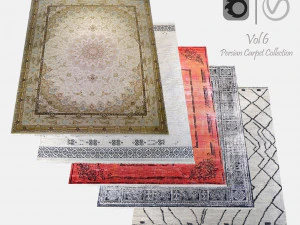 Persian Carpet Collection-vol6-4k texture 3D Model