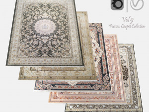 Persian Carpet Collection-vol9-4k texture 3Dモデル