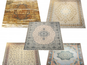 Persian Carpet Collection-vol10-4k texture Modèle 3D