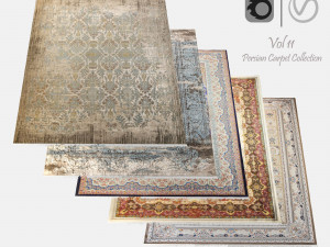 Persian Carpet Collection-vol11-4k texture 3Dモデル
