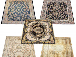 Persian Carpet Collection-vol12-4k texture Modello 3D