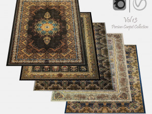 Persian Carpet Collection-vol13-4k texture 3D-Modell