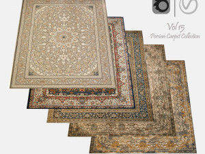Persian Carpet Collection-vol15-4k texture 3Dモデル