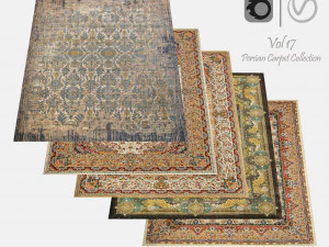 Persian Carpet Collection-vol17-4k texture 3D Model