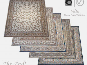 Persian Carpet Collection-vol20-4k texture 3Dモデル