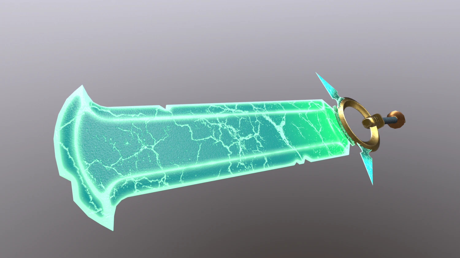 magic sword game ready 3D Model .c4d .max .obj .3ds .fbx .stl .blend 