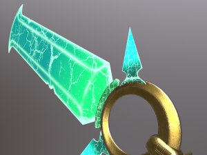magic sword game ready Modello 3D