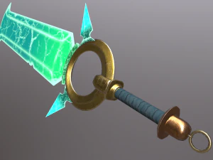 magic sword game ready 3D Model