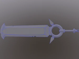 magic sword game ready 3D Model