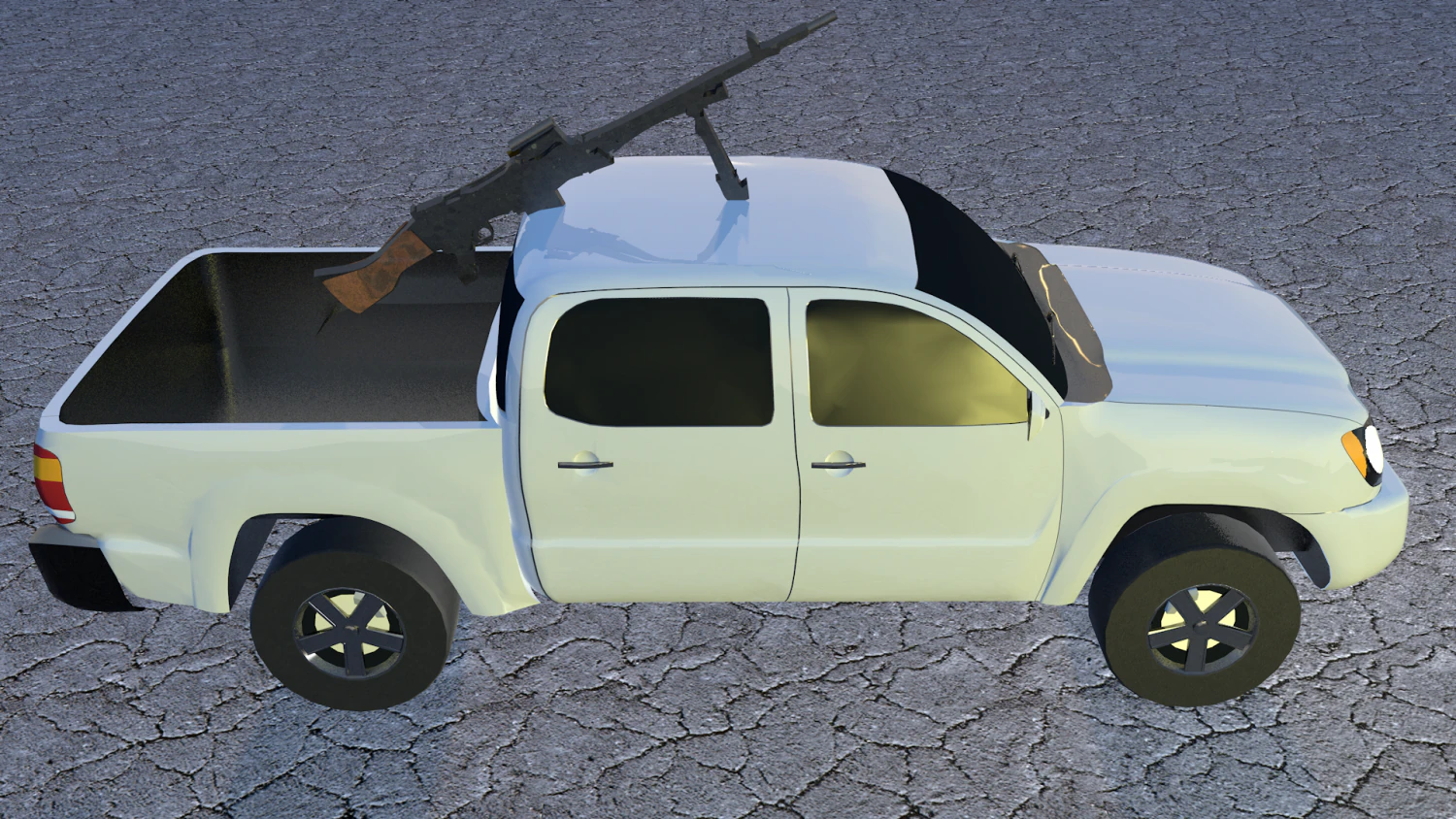 war vehicle with purpose machine 3D Model .c4d .max .obj .3ds .fbx .stl .blend