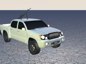 war vehicle with purpose machine 3D Modell