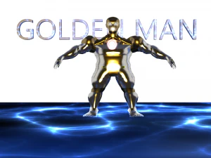 golden iron man 3D Model