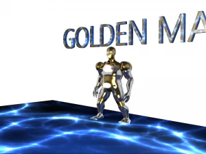 golden iron man 3D Model