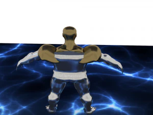 golden iron man 3D Model