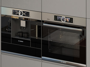 bosch oven and coffee maker 3D Model