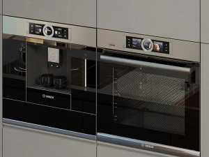 bosch oven and coffee maker 3D Model