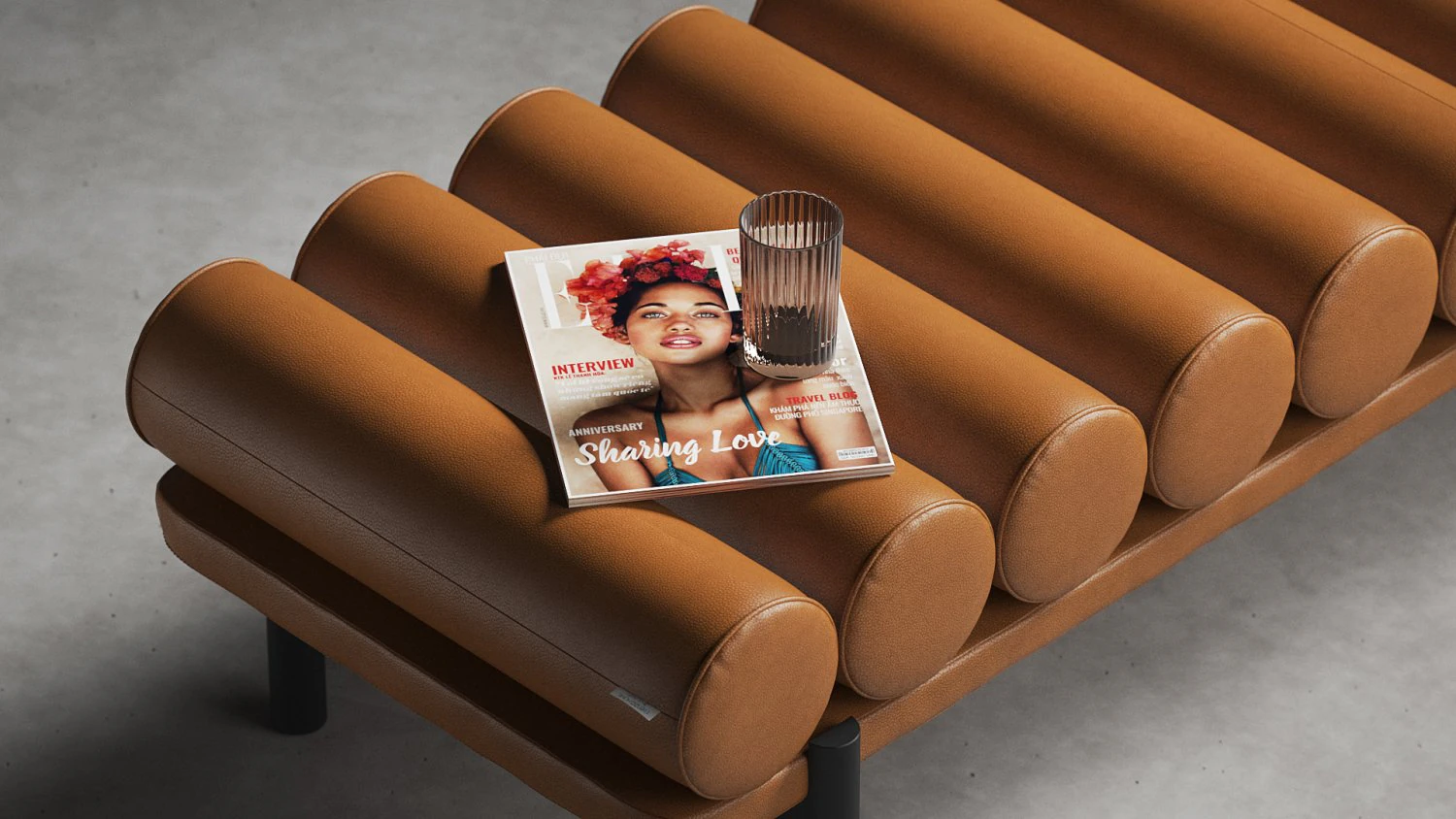 modern puffbench modern lustre 3D Model .c4d .max .obj .3ds .fbx .stl .blend 