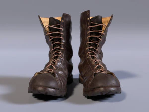 leather boots 3D Model