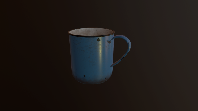 old enameled mug Model 3D .c4d .max .obj .3ds .fbx .stl .blend 