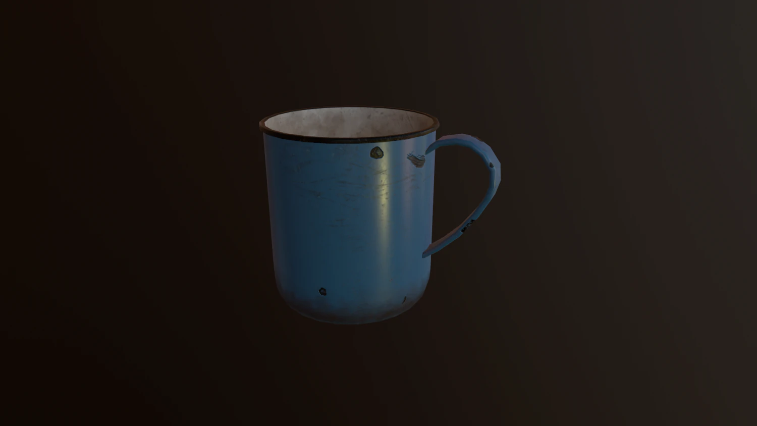 caneca esmaltada antiga Modelo 3D .c4d .max .obj .3ds .fbx .stl .blend