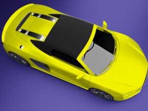 Audi r8 v10 spyder 3D Model