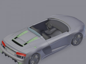 Audi r8 v10 spyder 3D Model