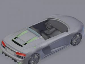 Audi r8 v10 spyder 3D Model