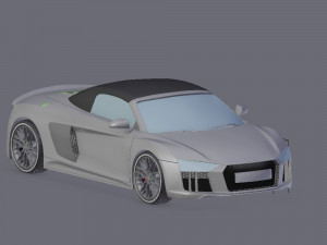 Audi r8 v10 spyder 3D Model